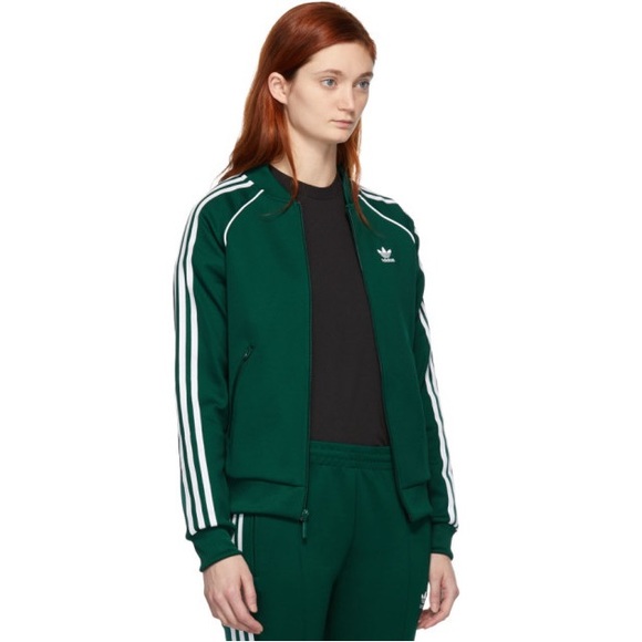 adidas Jackets & Coats Adidas Originals Green Adicolor Sst Track